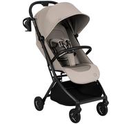 Lionelo Sia Poussette Compacte jusqu’à 22 kg Se Plie et Tient Debout, Léger 5,9 kg, Position Allongée Capote XXL UPF50+ Imperméable, Boucle Magnétique Grand Panier 3 kg (SABLE BEIGE)