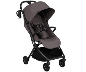 Lionelo Sia Poussette Compacte jusqu’à 22 kg Se Plie et Tient Debout, Léger 5,9 kg, Position Allongée Capote XXL UPF50+ Imperméable, Boucle Magnétique Grand Panier 3 kg (TAUPE BEIGE)