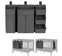 lionelo Organisateur Lit Bébé Sidepocket Large, Pochette Suspendue Lit, Table à Langer, Couches, Lingettes Bébés, pour Chambre Enfant, 58x11x58 cm