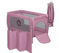 lionelo Stefi lit Bebe Parc Bebe jusqu'à 15 kg, entrée latérale, Dispositif de Protection Contre Le Pliage accidentel LockGuard, système de Pliage Rapide, Sac de Transport (Grey)