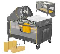 Lionelo SVEN PLUS 2en1 Lit Bébé, Table à Langer 0-3 ans (Jusqu’à 15 kg)