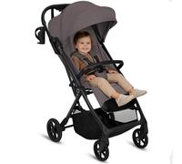 Lionelo Tansi Poussette Canne Compacte Légère jusqu’à 22 kg Pliage une Main Rapide, Suspension et Roues GravelTech, Dossier 3 Positions, Grand Panier 3 kg, Capote Pare-Soleil UPF50+ (Beige Taupe)