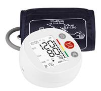 Lionelo Tensiomètre de bras automatique, produit médical certifié, détection d'arythmie, indicateur WHO en couleur, bracelet XL 22-42 cm, mémoire 120 mesures, 2 utilisateurs, grand écran