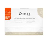LIONELO ThermBag - Lot de 8 sacs de stérilisation pour micro-ondes - Réutilisables - Sans BPA - Pour biberons, tétines, tire-lait - 90 secondes - Stérilisation rapide - Idéal en voyage
