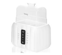 LIONELO Thermup Duo Chauffe Biberon 6-en-1 | Chauffe 2 Bouteilles en même temps | Stérilisation | Décongélation | Pots Chauffants | Garde au Chaud | Sans BPA | Contrôle Précis de la Température |