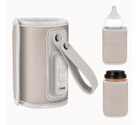 LIONELO Thermup Go Chauffe-biberon portable pour maintenir la température, fonction de charge USB, chauffage du lait et des aliments pour bébés, pour voiture, BPA FREE