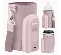 LIONELO Thermup Go Evo Chauffe-Biberon Portable, Maintient les Liquides au Chaud, 5 Températures de Fonctionnement de 38 à 50 o C Chargement USB-C, jusqu'à 9 h de Fonctionnement Affichage LCD