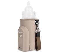 LIONELO Thermup Go Evo Chauffe-Biberon Portable, Maintient les Liquides au Chaud, 5 Températures de Fonctionnement de 38 à 50 o C Chargement USB-C, jusqu'à 9 h de Fonctionnement Affichage LCD