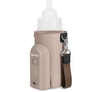 LIONELO Thermup Go Evo Chauffe-Biberon Portable, Maintient les Liquides au Chaud, 5 Températures de Fonctionnement de 38 à 50 o C Chargement USB-C, jusqu'à 9 h de Fonctionnement Affichage LCD