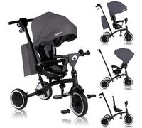 Lionelo Tris Plus Tricycle multifonctionnel / Poussette – 9 mois à 5 ans, 25 kg, Siège pivotant