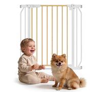 Lionelo Truus Slim Barrière Enfant sans Perçage 75-105 cm, Blanc Naturel