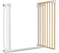 Lionelo Truus Slim Türschutzgitter Baby treppenschutzgitter zum Klemmen 75-105cm Weiss Naturale