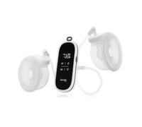 Lionelo Twee Free Tire-Lait Électrique Double Mains Libres, Léger 190 g | 3 modes, 9 niveaux, double expression, autonomie 120 min, 2 coquilles 150 ml, 4 téterelles 24 mm, écran tactile, pause, étui