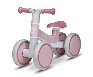 Lionelo Villy Draisienne Bébé 1-3 Ans, 4 Roues, Jusqu’à 30 kg, Rose | Suspension Avant, Siège Ergonomique, Roues EVA-TPR Antidérapantes, Poignées Souples, Limiteur de Direction 70°, Stable