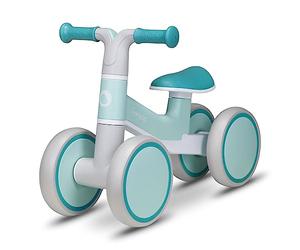 Lionelo Villy Draisienne Bébé 1-3 Ans, 4 Roues, Jusqu'à 30 kg, Turquoise | Suspension Avant, Siège Ergonomique, Roues EVA-TPR Antidérapantes, Poignées Souples, Limiteur de Direction 70°, Stable