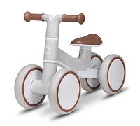 LIONELO Villy Draisienne Légère, Vélo à 4 Roues de 1 à 3 Ans jusqu'à 30 kg Amorti à l'avant, Siège Ergonomique, pour Les Filles et Les Garçons, Jouet d'Equitation Trotteur Bébé (Beige Latte)