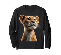 Lionne Lioness Jeune Lionne Maman Sauvage Douceur des Lions Manche Longue
