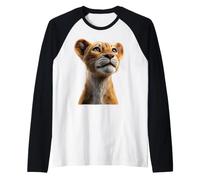 Lionne Lioness Jeune Lionne Maman Sauvage Douceur des Lions Manche Raglan