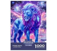 LionPuzzle 1000 Pièces Animaux Puzzle Style Pin-up Coloré, Jeu Éducatif, Jouet 1000 Pièces, Peinture Art, Adultes/Enfants 38x26cm/1000pcs