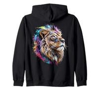 Lions Animal Sauvage Amoureux des Animaux Lion Artwork Funny Sweat à Capuche
