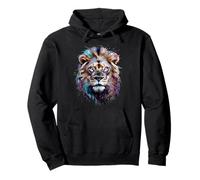 Lions Animal Sauvage Amoureux des Animaux Lion Artwork Funny Sweat à Capuche
