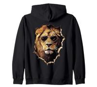 Lions Animal Sauvage Amoureux des Animaux Lion Sweat à Capuche