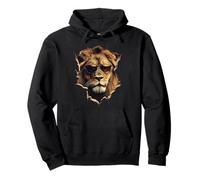 Lions Animal Sauvage Amoureux des Animaux Lion Sweat à Capuche