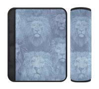 Lions Art Lot de 2 coussinets de sangle de siège auto pour protéger votre cou et vos épaules pour berline Bleu