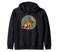 Lions aztèques et lions aztèques autochtones mayas Sweat à Capuche
