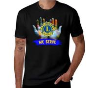 Lions Club International Men Women's Cotton Cool T-Shirt Short Sleeve Clothing Adult