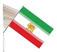 Lions Flag - Polyester, Historic Iran Lion Vivid Color Display | Fade-Resistant Indoor Outdoor House Flag Decor, Persian Lion Banner For Bedroom, Living Room Wall, Entryway, Patio, Garden, Yard, Porch
