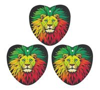Lion's Head Majestic Lot de 3 désodorisants à suspendre pour voiture, maison, bureau, style gris