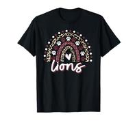 Lions Rainbow Maroon Lion Pride School Spirit Mascotte Lions T-Shirt