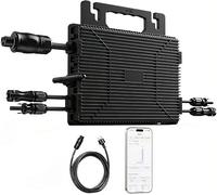 LIONSHEE Micro Onduleur 800W, Micro Onduleur Solaire Balcon avec WiFi, Onduleur avec Câble CA de 5 Mètres, Onduleur Solaire Peut être connecté à 2 Panneaux solaires de 400 W, IP67