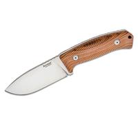 Lionsteel Couteau de chasse fixe avec lame en NIOLOX, manche en bois de Santos, étui en cuir M3 ST