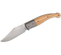 Lionsteel Gitano lame Niolox, Manche en bois d'olivier, Renforts et liners en titane GT01 UL
