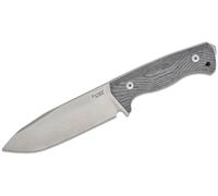 Lionsteel lame fixe, lame CPM 3V SATIN, manche en CANVAS NOIR avec étui Kydex T6 3V CVB