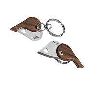 Lionsteel LB.St Canif Porte-clés LIONSTEEL « LIONBEAT », Lame Acier 440, Manche 4,5cm Bois de Santos,