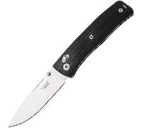 LionSteel NINI Couteau pliant lame satinée M390, manche complet en G10 NOIR NN1 GBK