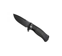 Lionsteel Sr11a.Bb Couteau Sr11, Lame Noire Acier Sleipner, Manche 12 Cm Monobloc Solid® Titanium 6al4v Noir