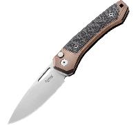 LionSteel Twain CPM MagnaCut Satin, Titane Bronze / Manches en Fibre de Carbone TW BR CF