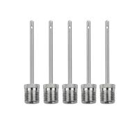 Lionstrike Aiguilles De Gonflage pour Ballon De Football - Adaptateur Gonfleur en Acier Inoxydable à Double Ouverture pour Un Gonflage Fluide - Pompes Basket, Rugby, Volley, Handball - Lot De 5