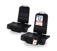 LIONSTRONG Protection de siège Voiture - pour siège Auto - Protection Siege Arriere Voiture Enfants Haut de Gamme - Compatible ISOFIX - Noir 2 pcs