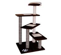 lionto Arbre à Chat Arbre à Grimper griffoir pour Chat Hauteur 100 cm, Marron/Beige