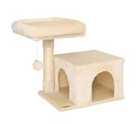 lionto Arbre à Chat Arbre à Grimper griffoir pour Chat Hauteur 50 cm, Beige