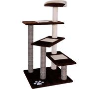 lionto Arbre à Chat Arbre à Grimper griffoir pour Chat Hauteur 100 cm, Marron/Beige