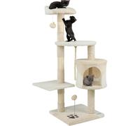 lionto Arbre à chat hauteur 112 cm, beige/blanc