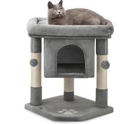 lionto Arbre à chat hauteur 60 cm, gris foncé