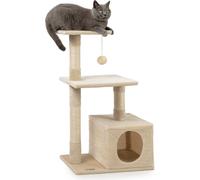 lionto Arbre à chat hauteur 85 cm, avec support mural, beige