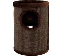 lionto Bac à litière avec sisal, hauteur 50 cm, brun